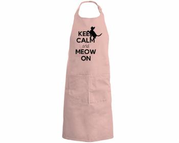 Kuchyňská zástěra Keep calm and meow on