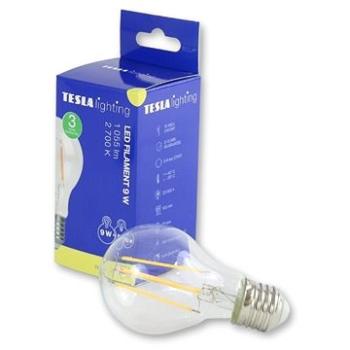 Tesla - LED žárovka FILAMENT RETRO BULB, E27, 9W, 230V, 1055lm, 2700K teplá bílá, 360st,čirá (BL270927-2)