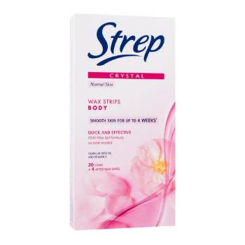 Strep Crystal Wax Strips Body Quick And Effective Normal Skin 20 ks depilační přípravek pro ženy poškozená krabička