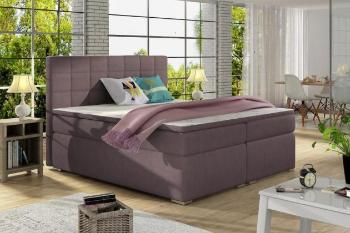 ALICIE kontinentální boxspring postel 180x200, fialová
