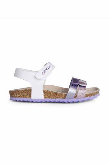 Dětské sandály Geox fialová barva