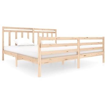 Rám postele masivní dřevo 200 × 200 cm, 3100674 (3100674)