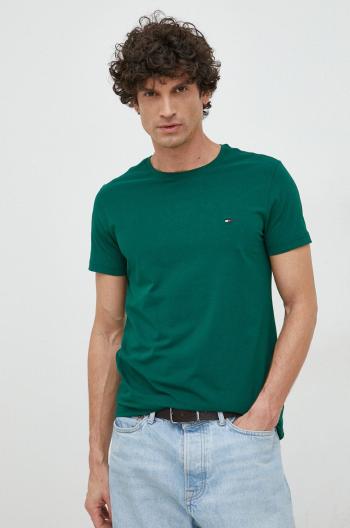 Tričko Tommy Hilfiger zelená barva