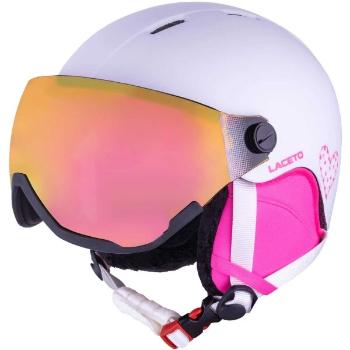 Laceto HEART Dětská lyžařská helma, bílá, velikost (50 - 54)