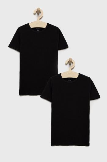 Dětské tričko Name it ( 2-pak) černá barva