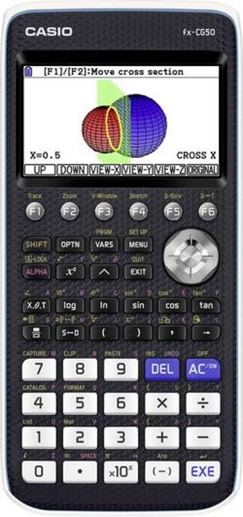 Casio fx-CG50 grafický počítač černá Displej (počet míst): 21 na baterii (š x v x h) 89 x 18.6 x 188.5 mm