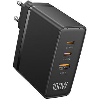 Vention Ultra 3-Port USB (C+C+A) GaN Charger (100W/100W/30W) Black (FEGB0-EU)