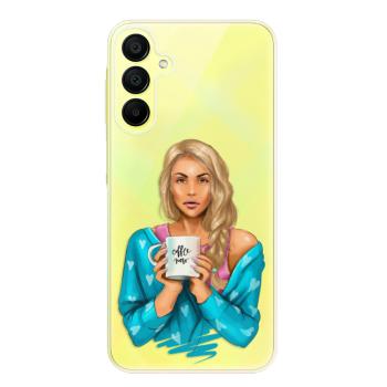 Odolné silikonové pouzdro iSaprio - Coffe Now - Blond - Samsung Galaxy A15 / A15 5G