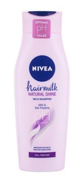 Nivea Pečující šampon s mléčnými a hedvábnými proteiny na unavené vlasy bez lesku Hairmilk Shine (Care Shampoo) 400 ml, mlml