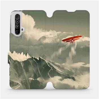 Flipové pouzdro na mobil Realme X3 SuperZoom - MA03P Oranžové letadlo v horách (5903516342983)