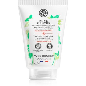 Yves Rocher Pure Menthe čisticí gel 3 v 1 pro mastnou a smíšenou pleť 125 ml