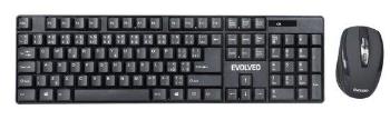 EVOLVEO WK-142, set bezdr. klávesnice a myši , 2,4GHz, USB, WK-142