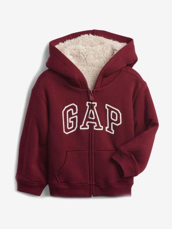 GAP Cozy Logo Mikina dětská Červená