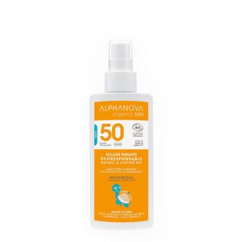 Alphanova Opalovací krém ve spreji pro děti SPF 50, 125 g