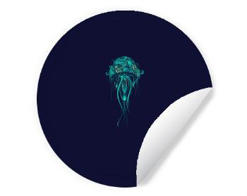 Samolepky kruh medúza