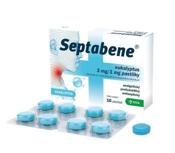 Septabene® Pastilky Eukalyptus 3mg/1mg 16 ks