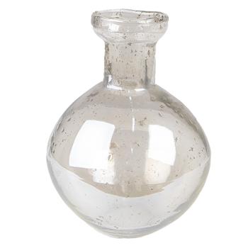 Skleněná transparentní foukaná váza Sandy - Ø 10*15 cm 6GL4298