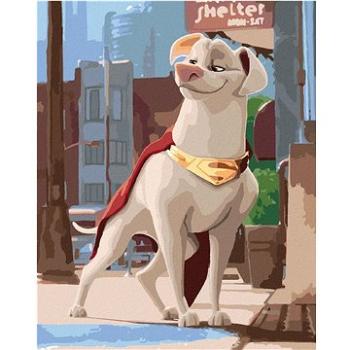 Krypto se škodolibým pohledem (DC Liga supermazlíčků), 40×50 cm, vypnuté plátno na rám (6063811)