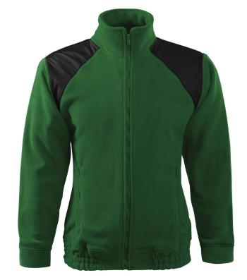 MALFINI Fleecová mikina Jacket Hi-Q - Lahvově zelená | XXL