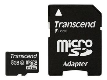 Transcend microSDHC 8GB Class 10 TS8GUSDHC10