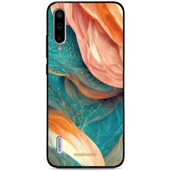 Mobiwear Glossy lesklý pro Xiaomi Mi A3 - G025G - Azurový a oranžový mramor (5904808526999)