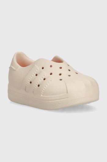 Dětské sneakers boty adidas Originals béžová barva