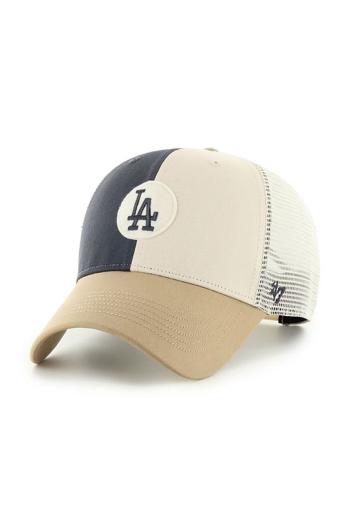 Čepice 47brand Mlb Los Angeles Dodgers béžová barva, s aplikací