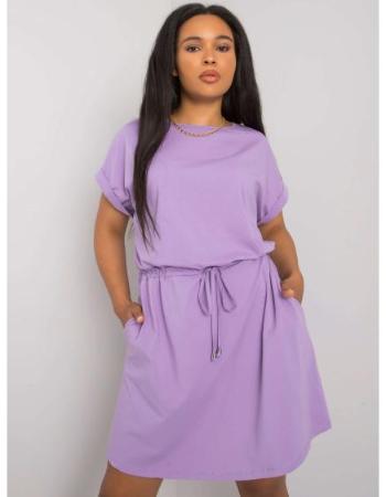 Dámské šaty plus size KORI fialová