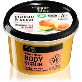 Organic Shop Body Scrub Mango & Sugar tělový peeling pro hedvábnou pokožku 250 ml