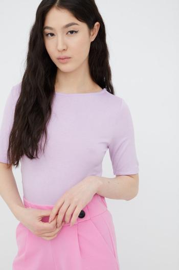 Tričko JDY fialová barva