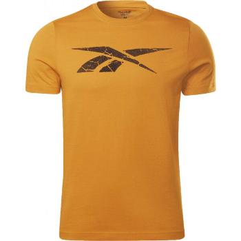Reebok VECTOR STATEMENT TEE Pánské triko, oranžová, velikost S