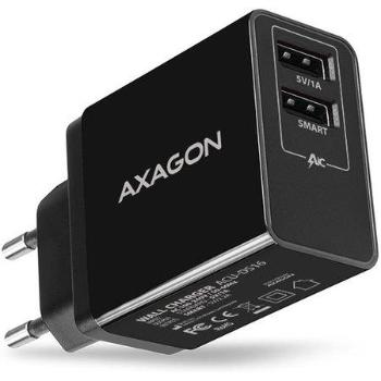 AXAGON ACU-DS16, SMART nabíječka do sítě 16W, 2x USB-A port, 5V/2.2A + 5V/1A