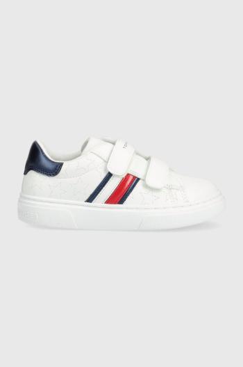 Dětské sneakers boty Tommy Hilfiger bílá barva