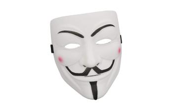 Plastová maska Hacker ANONYMOUS - V jako VENDETA - GUIRCA