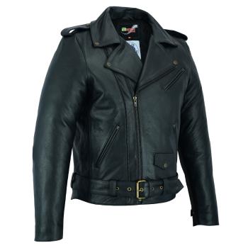 Kožená moto bunda BSTARD BSM 7830  černá  4XL