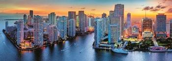 TREFL Panoramatické puzzle Miami po soumraku 1000 dílků