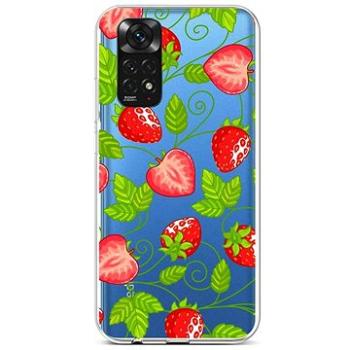 TopQ Kryt Xiaomi Redmi Note 11 silikon Strawberries 71900 (Sun-71900)