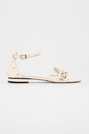 Kožené sandály Marella Ampezzo dámské, béžová barva
