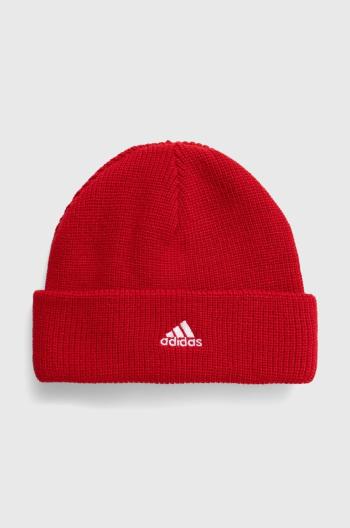 Čepice adidas Performance LK BEANIE červená barva, z husté pleteniny, IY7842