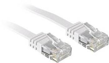 Síťový kabel RJ45 LINDY 47502, CAT 6, U/UTP, 2.00 m, bílá