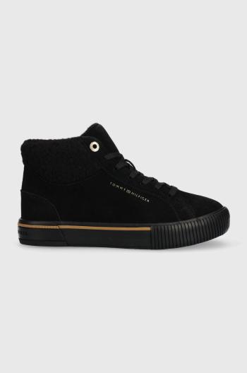 Sneakers boty Tommy Hilfiger Warmlined High Sneaker , černá barva