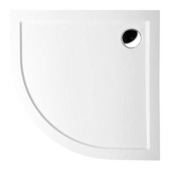 POLYSAN SERA sprchová vanička z litého mramoru, čtvrtkruh 90x90cm, R550, bílá 11231