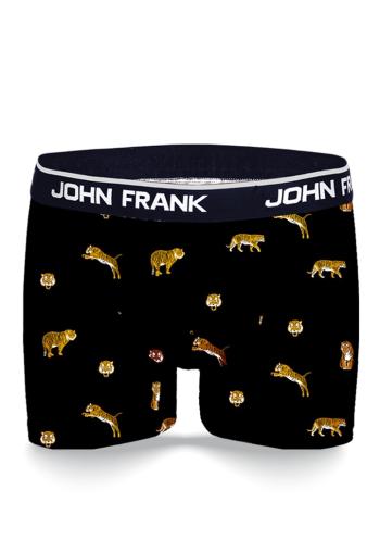 Pánské boxerky John Frank JFBD347 TIGER XXL Černá