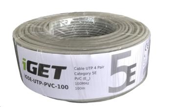 iGet CAT5E UTP PVC Eca Síťový kabel 100m/role