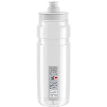 Elite Cyklistická láhev na vodu FLY CLEAR grey logo 750 ml (8020775035917)