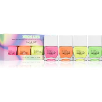 Nails Inc. Neon Lite Nail Polish Set sada laků na nehty