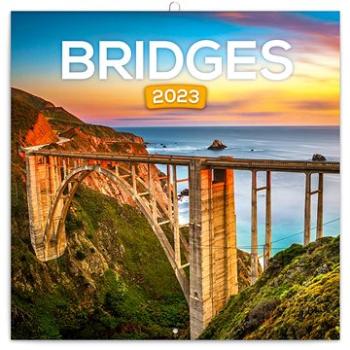 Poznámkový kalendář Mosty 2023 - nástěnný kalendář