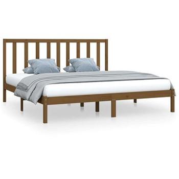 Rám postele medově hnědý masivní borovice 200 × 200 cm, 3105183 (3105183)