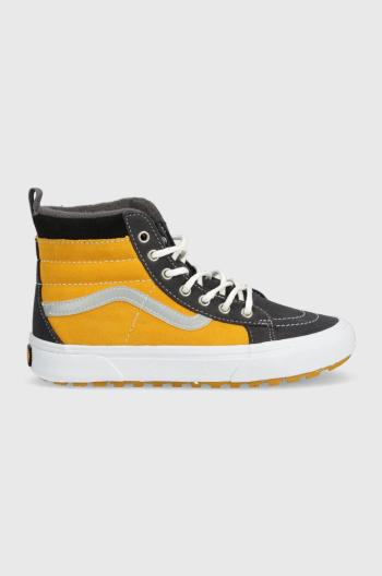 Dětské semišové sneakers boty Vans žlutá barva