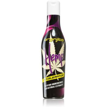 Oranjito Hemp Accelerator opalovací mléko do solária s biosložkami a urychlovačem opálení unisex 200 ml